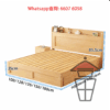 BD127 實木床架 (主材實木松木+多層板 直紋床板) Pine Wood Bed Frame Single or Double 可加配軟墊 - Image 4