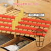 BD127 實木床架 (主材實木松木+多層板 直紋床板) Pine Wood Bed Frame Single or Double 可加配軟墊 - Image 7