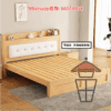 BD127 實木床架 (主材實木松木+多層板 直紋床板) Pine Wood Bed Frame Single or Double 可加配軟墊 - Image 9