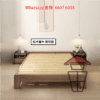 BD130 實木(松木 胡桃木色) 床架 Pine Wood Bed Frame 可加配床邊櫃/墊棕