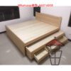 BD79-A(三櫃桶) 樟子松木子母床架(實木) Pine Wood Bed Frame with Sliding Bed thereunder 普通款 - Image 4