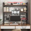 CB117A (單層) 桌上/櫃面最強收納配置 金屬支架木板書架 Metal Frame Wooden Bookshelf/Rack - Image 5