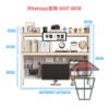 CB117A (單層) 桌上/櫃面最強收納配置 金屬支架木板書架 Metal Frame Wooden Bookshelf/Rack - Image 4