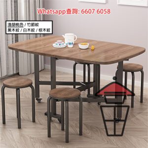 DT07 可摺疊伸展餐桌(有轆) Foldable (3-fold) Dinning Table