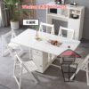 DT19 (灰橡木色) 三折多功能變型餐枱 3-Fold Transforming Dinning Table - Image 11