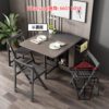 DT19 (灰橡木色) 三折多功能變型餐枱 3-Fold Transforming Dinning Table - Image 2