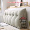SF25 日式棉麻三角靠背軟墊/床頭靠墊/咕臣 Long Back Cushion - Image 3