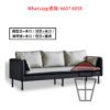 SF27 混色科技布 休閒梳化 (橙色+墨綠) Modern Fabric Sofa 高回彈海棉 線條流暢 送抱枕 - Image 6