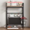 CB117A (單層) 桌上/櫃面最強收納配置 金屬支架木板書架 Metal Frame Wooden Bookshelf/Rack - Image 3