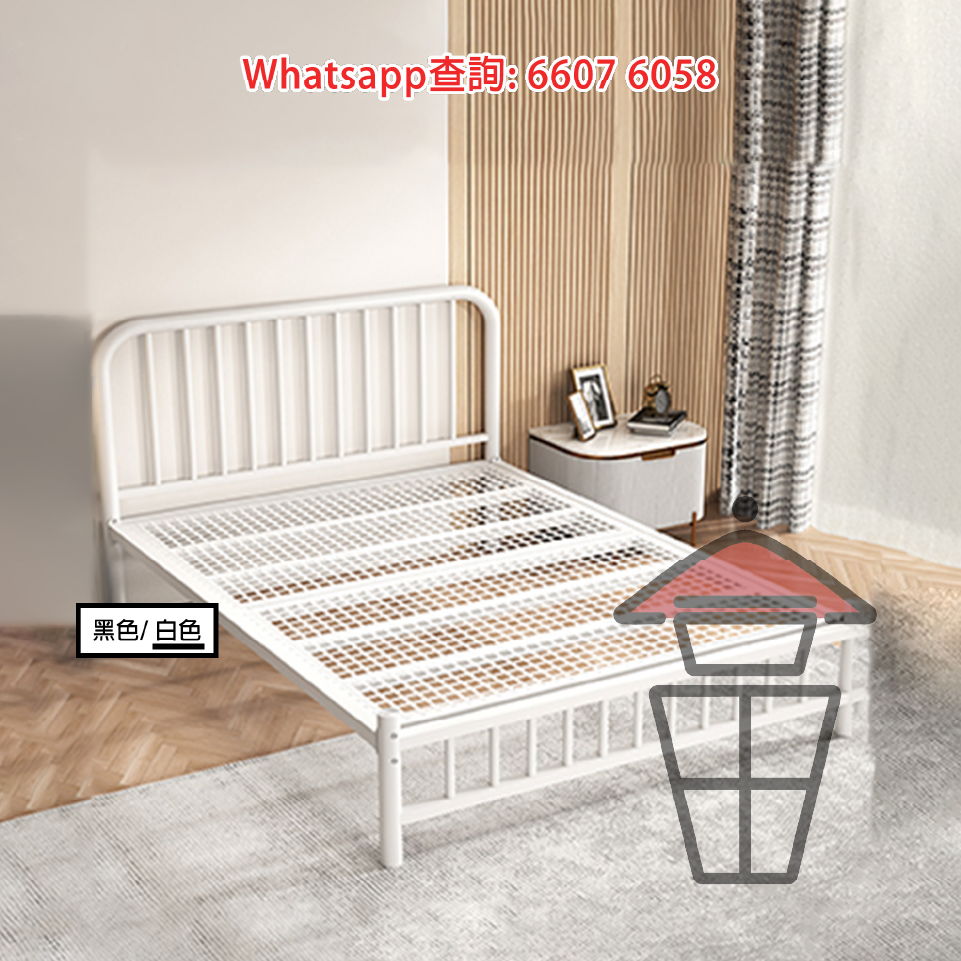 BD46 加粗金屬 單層床架 Metal Frame Bed - Image 7