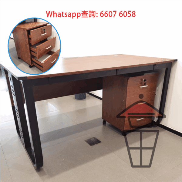 DK04 仿古木書枱 Long Wooden Desk/Conference Table - Image 11