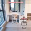 DK100 米白 伸縮書枱梳妝枱 Extendable Desk+Drawers 附櫃桶 可伸縮 做到貼身效果 枱板厚25mm - Image 8