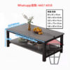CT13 (B款 雙層) 簡約長方形岩板茶几 Sintered Stone Coffee Table 單層/雙層 黑白支架 - Image 7