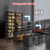 SR60-A 免安裝 瞬間成形透明鞋盒 磁貼掩門 摺疊收藏 黑白兩色 Foldable Shoes Rack - Image 13