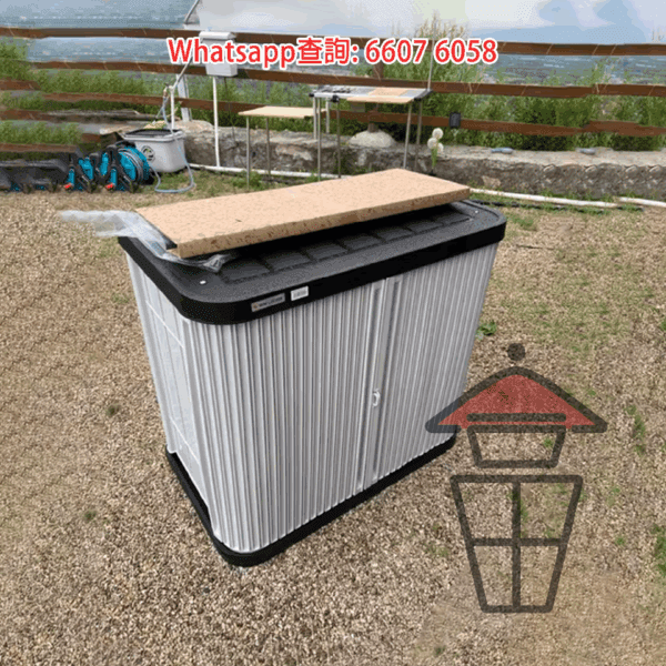 BQ211 戶外天台騎樓花園 收納櫃/儲物櫃/置物箱/工具架 Outdoor Cabinet - Image 12