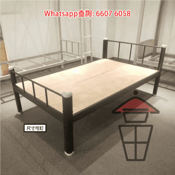 BD88 加厚冷軋鋼單層床 Metal Frame Bed 榫卯式(入筍) [尺寸可訂] - Image 5