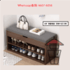 CB11 多功能木製收納鞋櫃 Wooden Shoes Cabinet & Stool - Image 3