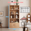 CB44-C 加厚板材 木系餐邊櫃/書櫃 Modern Wooden Cabinet/Sideboard 板厚15mm 最底層掩門櫃 - Image 8