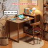 DK39-A 中古黑 全實木(橡膠木) 摺疉式書枱 Solid Wood Foldable Desk 瞬間變身書枱/餐桌 可追加桌椅配 - Image 4