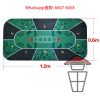 GM002 德州撲克桌墊 Blue Texas Poker Mat 藍色 橡膠仿絨面 - Image 2