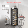 SR60-A 免安裝 瞬間成形透明鞋盒 磁貼掩門 摺疊收藏 黑白兩色 Foldable Shoes Rack