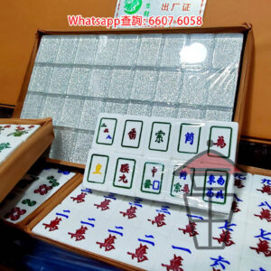 GM804 越南牌 銀水晶 Vietnamese Mahjong Silver (#31mm) 全154只 台牌大小 [一條龍: 麻將+枱+籌碼]