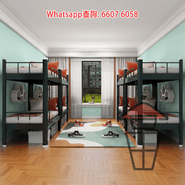 BD08 金屬支架雙層碌架床 Metal Frame Bunk Bed [尺寸可訂] - Image 8