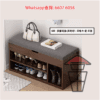 CB11 多功能木製收納鞋櫃 Wooden Shoes Cabinet & Stool - Image 4