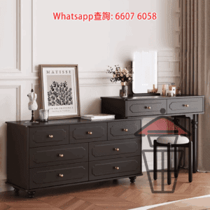 CB12-A 法式復古木系雙排半身斗櫃 高60cm 櫃桶櫃/儲物櫃/電視櫃 Classic Chest of Drawers