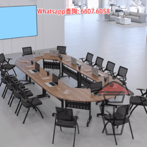 DK13-B 折疊活動多用途組合長枱(檔板) [圓桌會議/橢圓款] Multi-Purpose Foldable Long Table