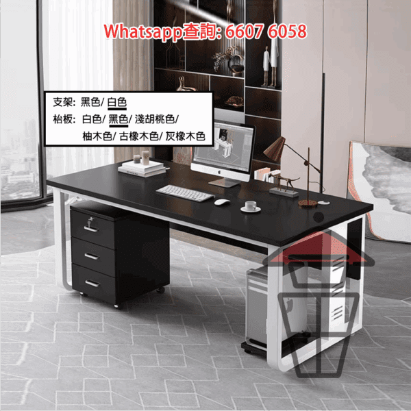 DK04 仿古木書枱 Long Wooden Desk/Conference Table - Image 4