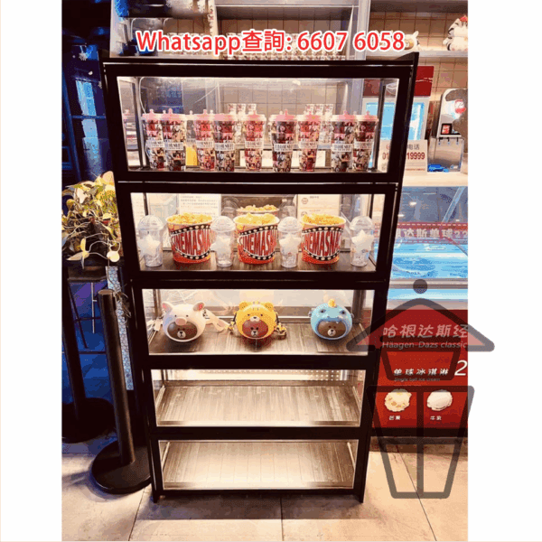 CB212 全視線 明亮展示櫃(楠竹製品) 4-side Transparent Acrylic Display Cabinet - Image 9