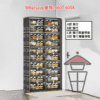 SR60-A 免安裝 瞬間成形透明鞋盒 磁貼掩門 摺疊收藏 黑白兩色 Foldable Shoes Rack - Image 3