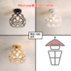 AP574 金屬框 牛眼水晶吸頂燈(LED) 12W Cow-eye Pattern Crystal Ceiling Light 三色光 - Image 3