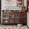 CB116 木系簡約古風 餐邊櫃 四門款 Classic Wood Cabinet E0實木生態板 長虹玻璃