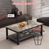 CT13 (B款 雙層) 簡約長方形岩板茶几 Sintered Stone Coffee Table 單層/雙層 黑白支架 - Image 6
