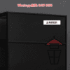 SR100 黑色明亮展示架(楠竹製品) (四至六層) 三面透明亞加力 3-side Transparent Acrylic Display Cabinet - Image 4