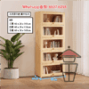 CB10 松木實木 玻璃書櫃 Pine Cabinet/BookShelf 透明亞加力櫃門 向上內揭 不佔空間 帶背板 - Image 3