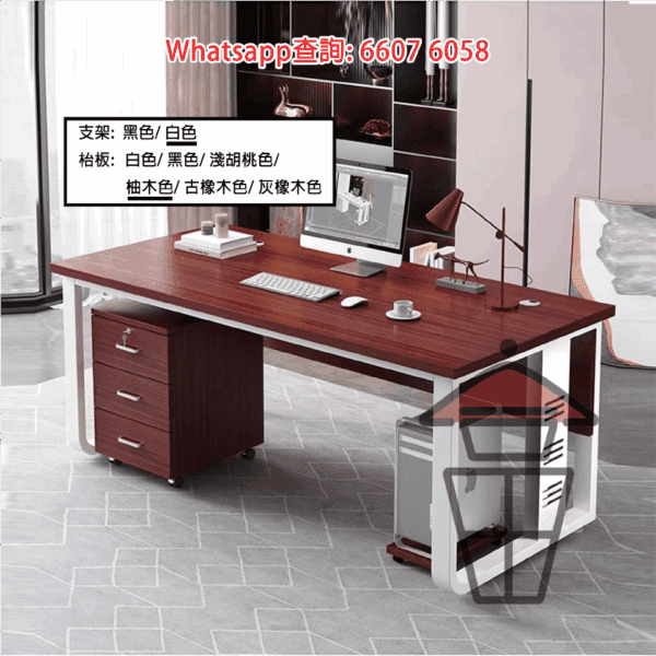 DK04 仿古木書枱 Long Wooden Desk/Conference Table - Image 2