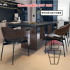 DT21 歐洲古風 岩板方形餐桌/飯枱 Sintered Stone Dinning Table 岩板抗擊防刮耐磨 高密度零滲透耐高溫 - Image 2