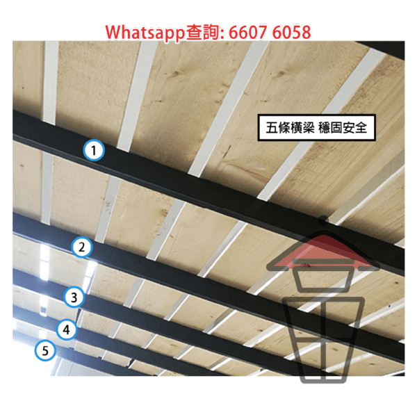 BD26 金屬高架床架 Loft Bed Metal Frame [尺寸可訂] - Image 7