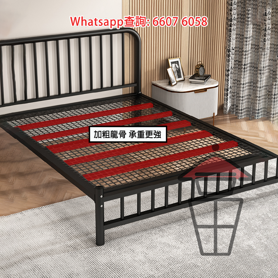 BD46 加粗金屬 單層床架 Metal Frame Bed - Image 8