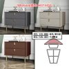 CB01 人造皮面 實木床頭櫃/案桌 Chest of Drawers/Bedside Table (Solid Wood) 雙層櫃桶 - Image 7