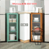 CB97 實用窄身單門竹木系典雅座地多層置物架 Wooden/Bamboo Multi-storey Cupboard - Image 6