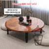 CT04 日式榻榻米摺疊矮腳 圓形茶几 黑木紋 Foldable Round Coffee Table 摺疊設計 瞬間收放 - Image 5