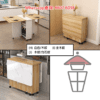 DT03 (全黑石紋) 小型三折多功能餐枱/蝴蝶桌 Foldable Dinning Table/Butterfly Table - Image 8
