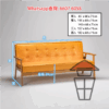 SF43 人造油蠟皮梳化 Waxy PU Leather Sofa 復古拉鈕面 實木卯榫支架 - Image 4