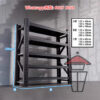 SR103 工業風 座地式金屬組合層架 Metal Rack 總高200cm 不用鑽牆/毋需打孔 可加副架