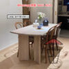 DT24 北歐原始風 紅橡木實木餐桌 Red Oak Solid Wood Dinning Table 板厚3cm 八字枱腳 圓角 - Image 11