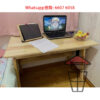 DK09 A 傳統木藝書枱組合 Classic Wooden Computer Desk (Solid Wood) 加厚枱面18mm 附櫃桶 - Image 6